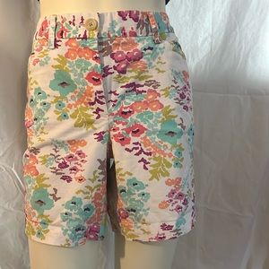 Lands End floral walking shorts.